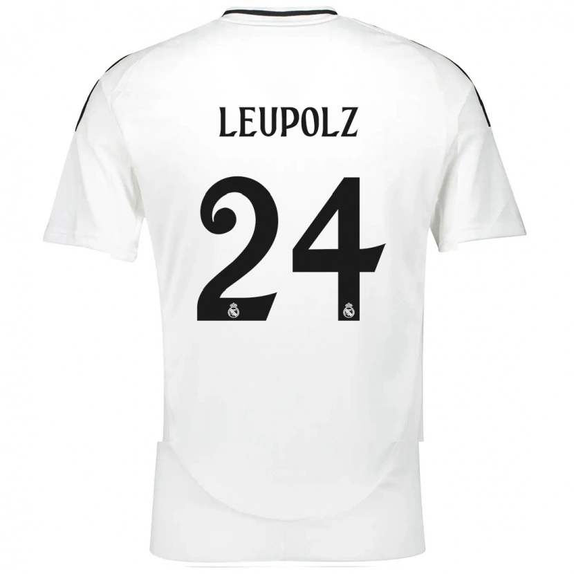 Danxen Kinder Melanie Leupolz #24 Weiß Heimtrikot Trikot 2024/25 T-Shirt