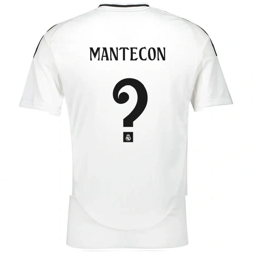 Danxen Kinder Hugo Mantecón #0 Weiß Heimtrikot Trikot 2024/25 T-Shirt