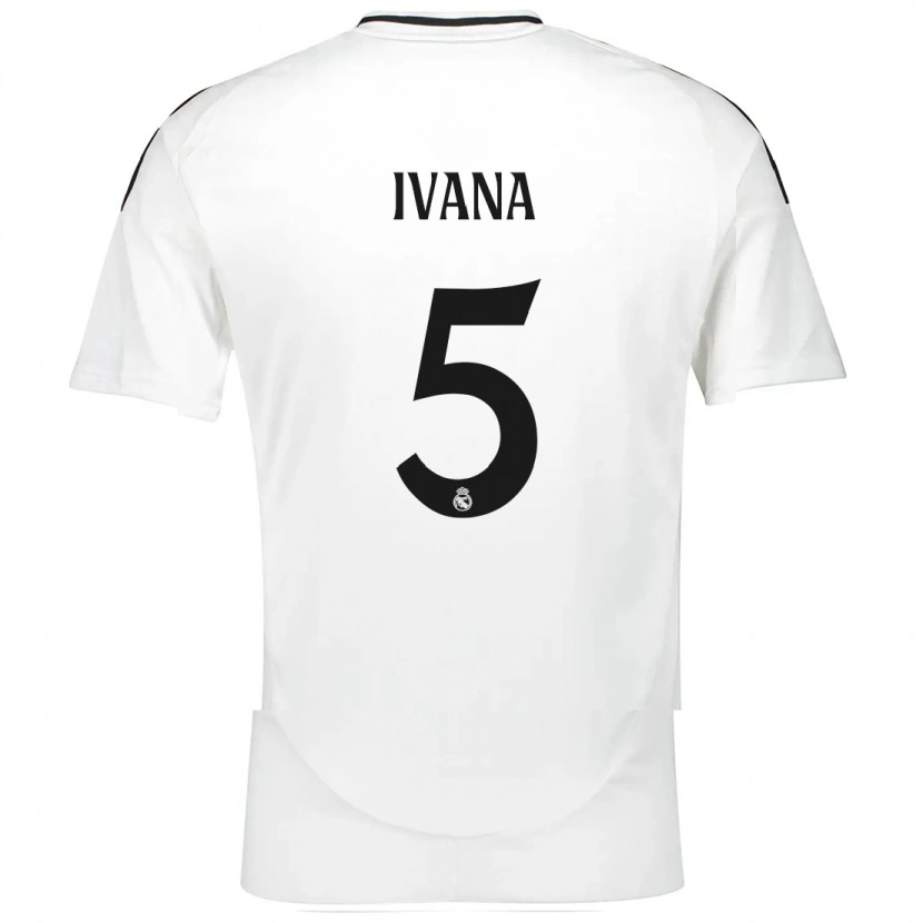 Danxen Kinder Ivana Andres #5 Weiß Heimtrikot Trikot 2024/25 T-Shirt