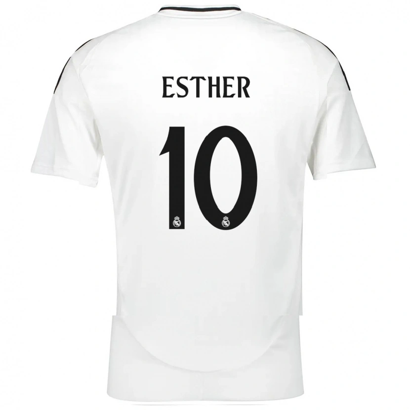 Danxen Kinder Esther Gonzalez #10 Weiß Heimtrikot Trikot 2024/25 T-Shirt