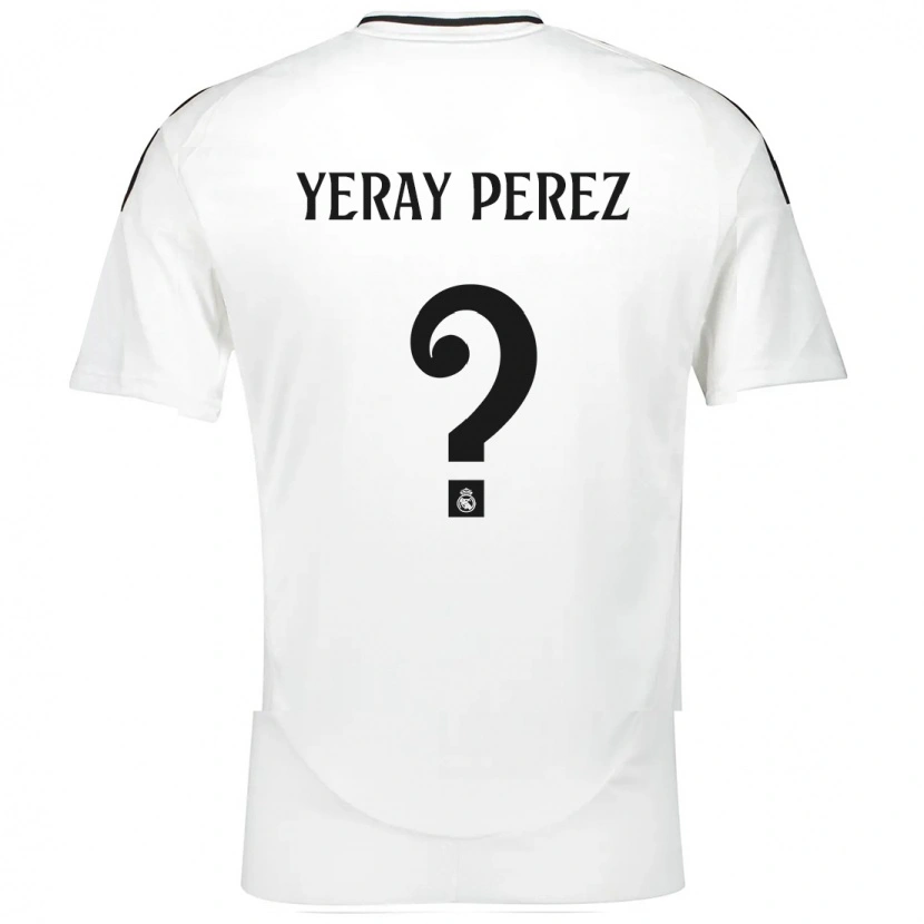 Danxen Kinder Yeray Perez #0 Weiß Heimtrikot Trikot 2024/25 T-Shirt
