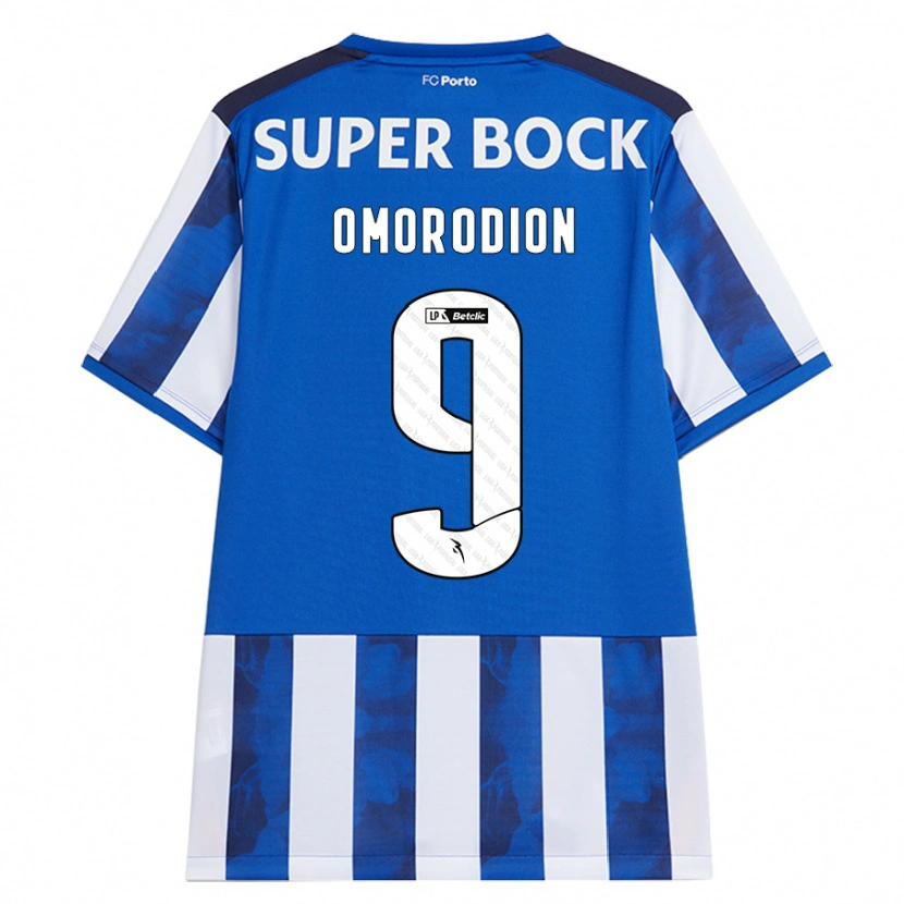 Danxen Kinder Samu Omorodion #9 Blau Weiß Heimtrikot Trikot 2024/25 T-Shirt