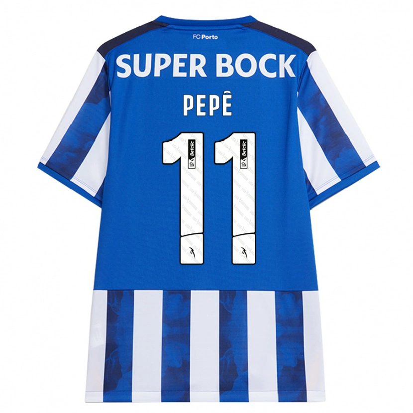 Danxen Kinder Pepê #11 Blau Weiß Heimtrikot Trikot 2024/25 T-Shirt