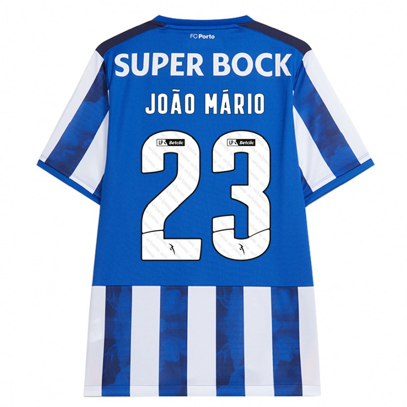 Danxen Kinder João Mário #23 Blau Weiß Heimtrikot Trikot 2024/25 T-Shirt