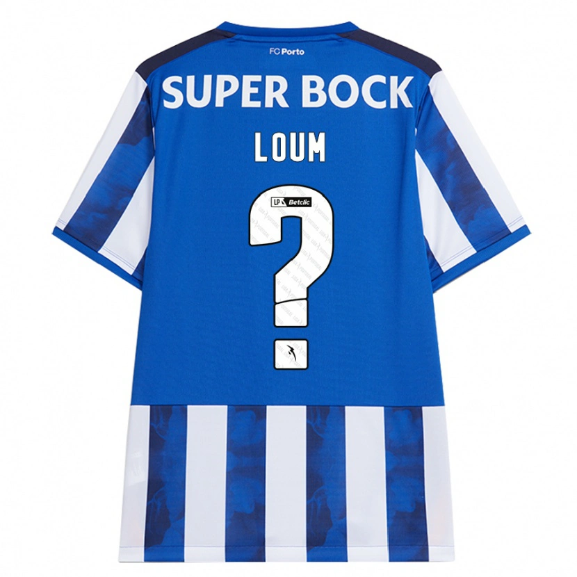 Danxen Kinder Mamadou Loum #0 Blau Weiß Heimtrikot Trikot 2024/25 T-Shirt