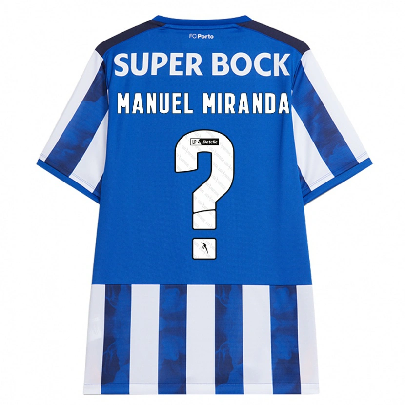 Danxen Kinder Manuel Miranda #0 Blau Weiß Heimtrikot Trikot 2024/25 T-Shirt