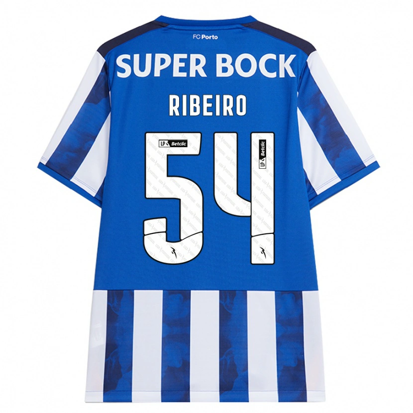 Danxen Kinder António Ribeiro #54 Blau Weiß Heimtrikot Trikot 2024/25 T-Shirt