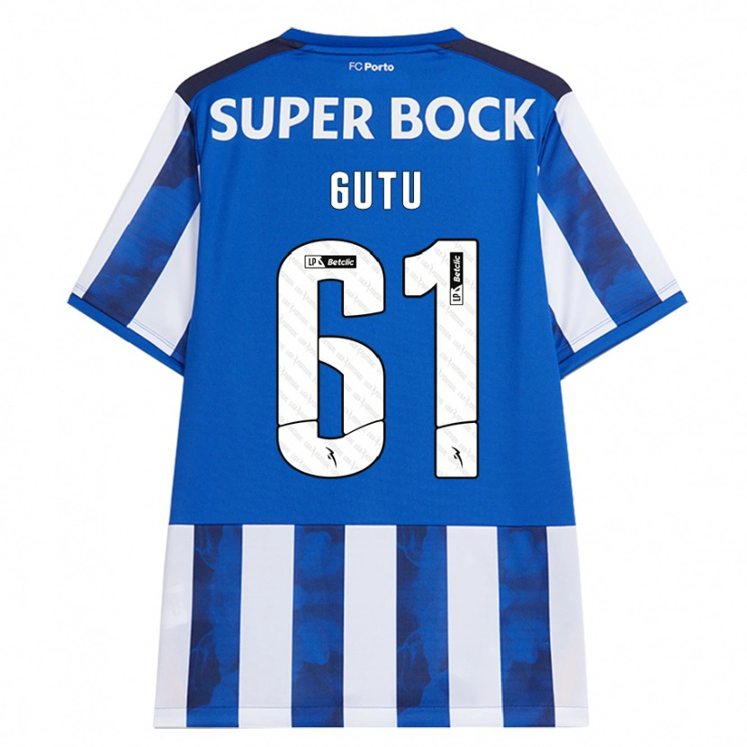 Danxen Kinder Denis Gutu #61 Blau Weiß Heimtrikot Trikot 2024/25 T-Shirt