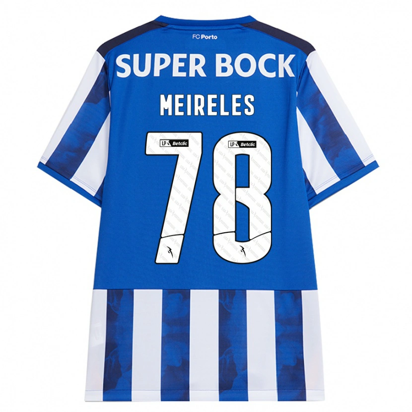 Danxen Kinder Jorge Meireles #78 Blau Weiß Heimtrikot Trikot 2024/25 T-Shirt