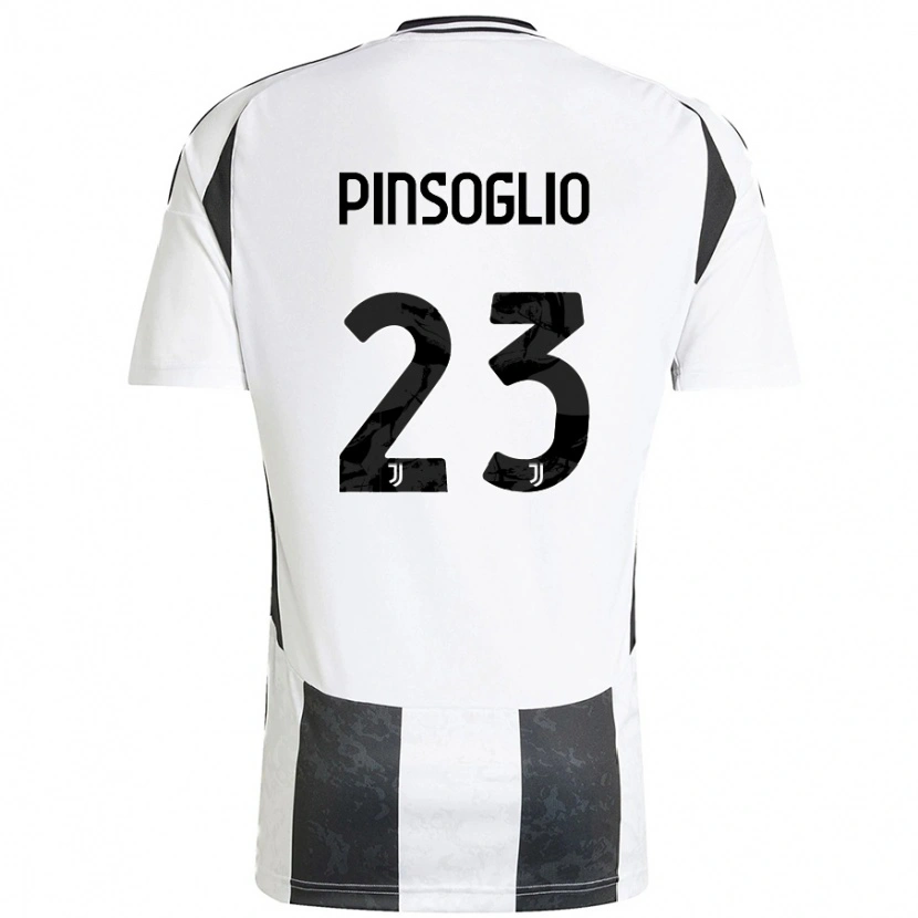 Danxen Kinder Carlo Pinsoglio #23 Weiß Schwarz Heimtrikot Trikot 2024/25 T-Shirt