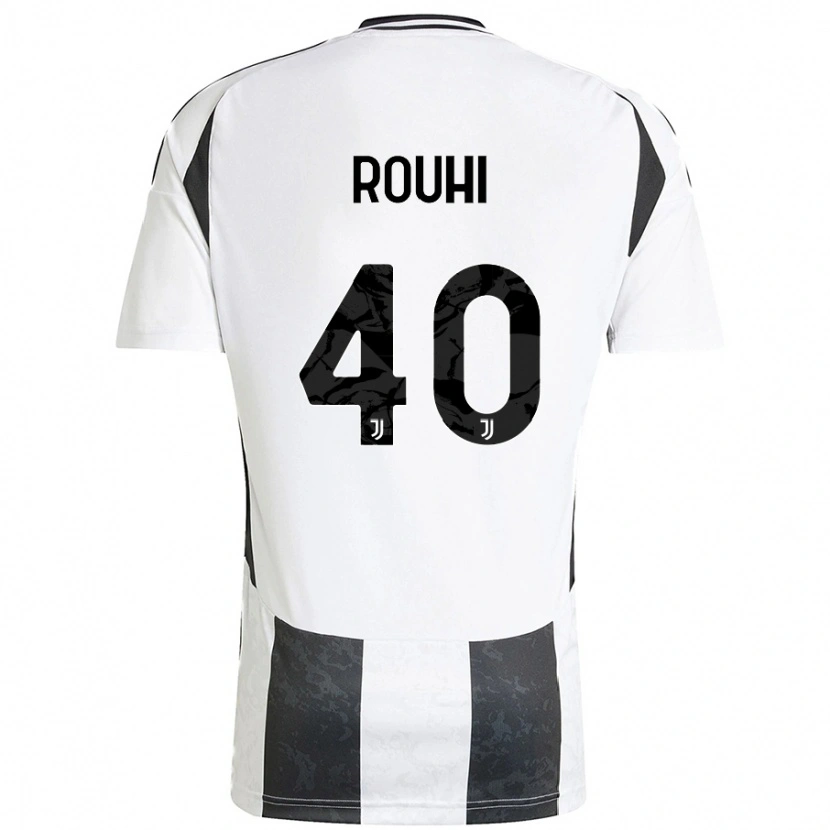 Danxen Kinder Jonas Rouhi #40 Weiß Schwarz Heimtrikot Trikot 2024/25 T-Shirt
