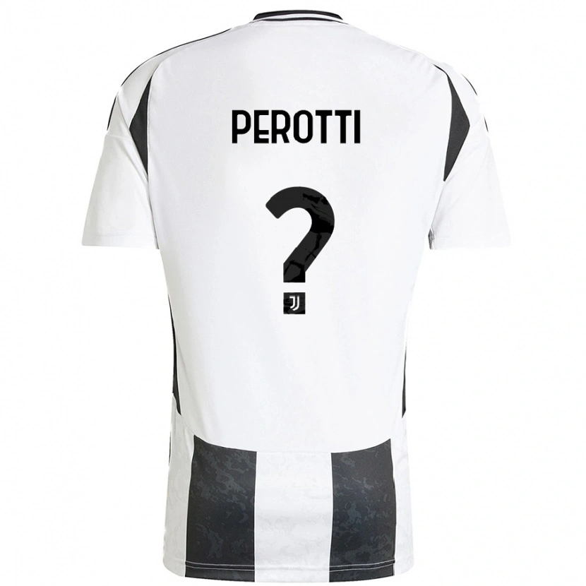 Danxen Kinder Clemente Perotti #0 Weiß Schwarz Heimtrikot Trikot 2024/25 T-Shirt