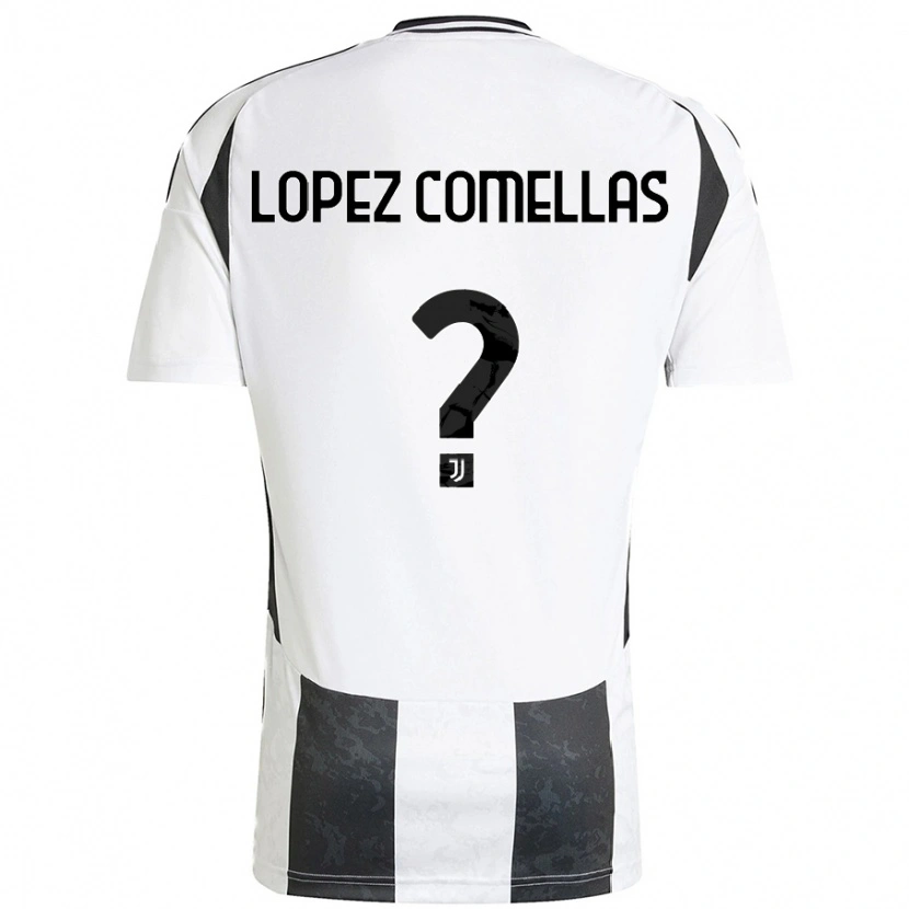Danxen Kinder Ivan Lopez Comellas #0 Weiß Schwarz Heimtrikot Trikot 2024/25 T-Shirt