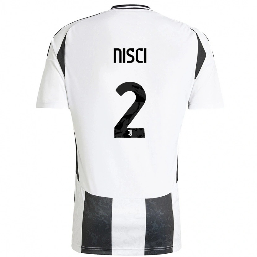 Danxen Kinder Alessandro Nisci #2 Weiß Schwarz Heimtrikot Trikot 2024/25 T-Shirt