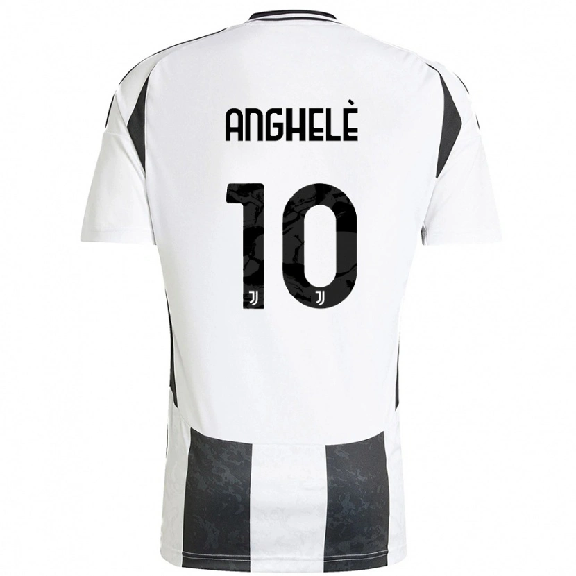Danxen Kinder Lorenzo Anghelè #10 Weiß Schwarz Heimtrikot Trikot 2024/25 T-Shirt