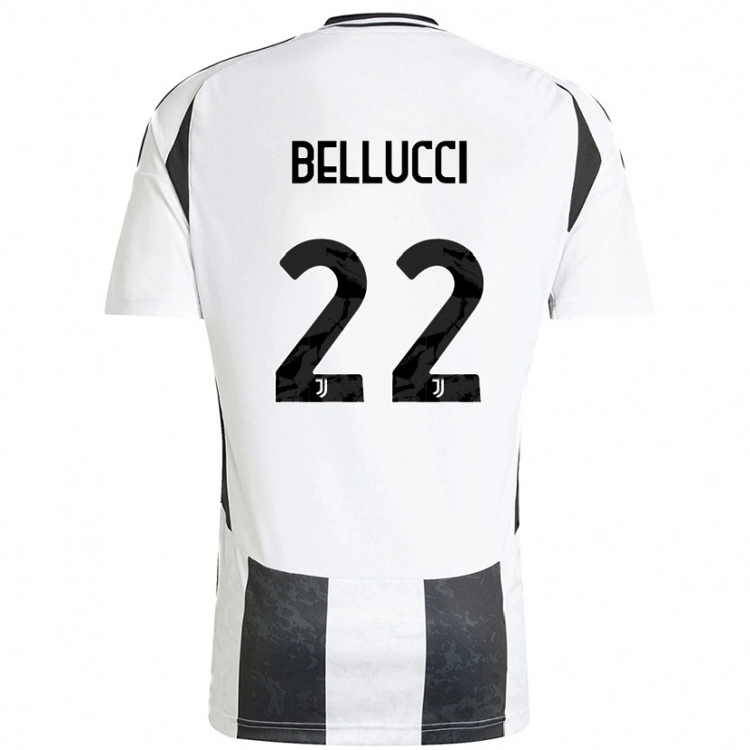 Danxen Kinder Melissa Bellucci #22 Weiß Schwarz Heimtrikot Trikot 2024/25 T-Shirt