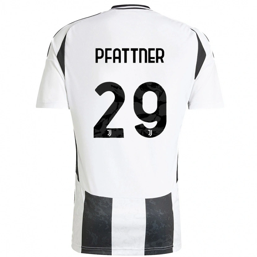 Danxen Kinder Elisa Pfattner #29 Weiß Schwarz Heimtrikot Trikot 2024/25 T-Shirt