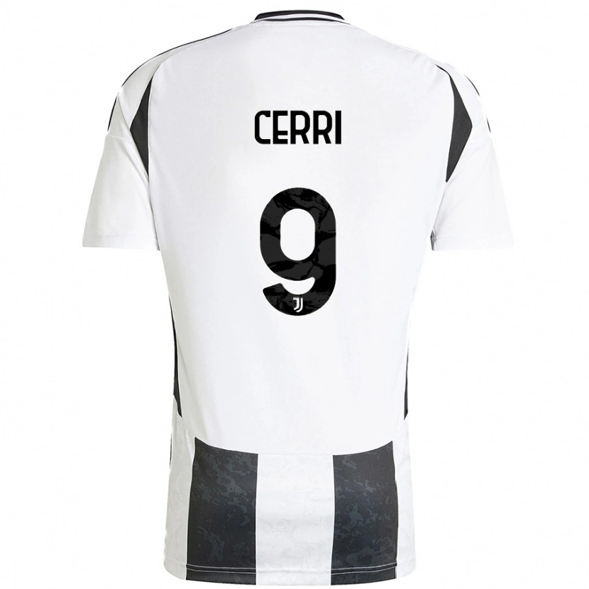 Danxen Kinder Leonardo Cerri #9 Weiß Schwarz Heimtrikot Trikot 2024/25 T-Shirt