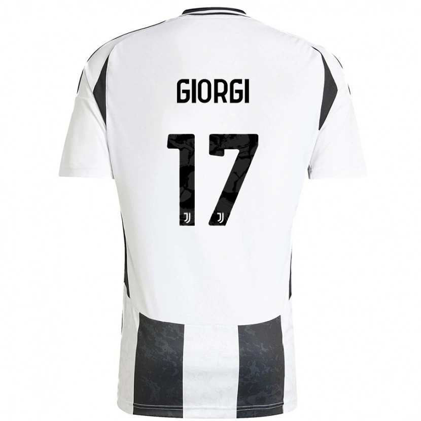 Danxen Kinder Lorenzo Giorgi #17 Weiß Schwarz Heimtrikot Trikot 2024/25 T-Shirt