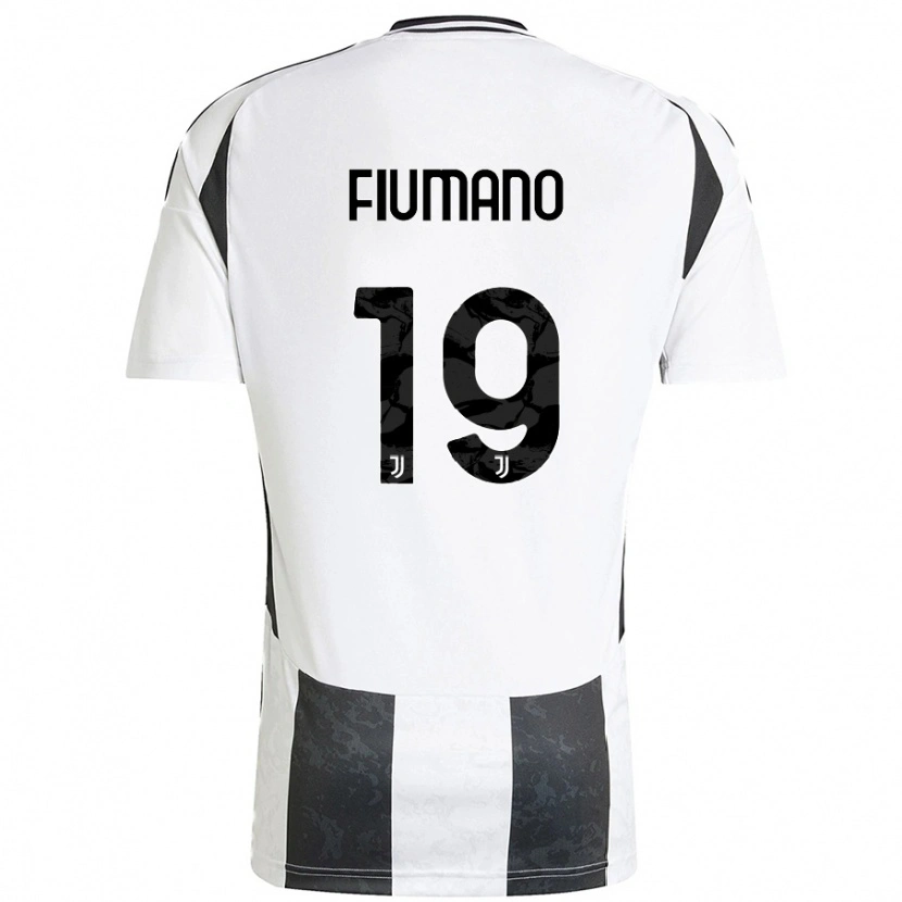Danxen Kinder Filippo Fiumano #19 Weiß Schwarz Heimtrikot Trikot 2024/25 T-Shirt