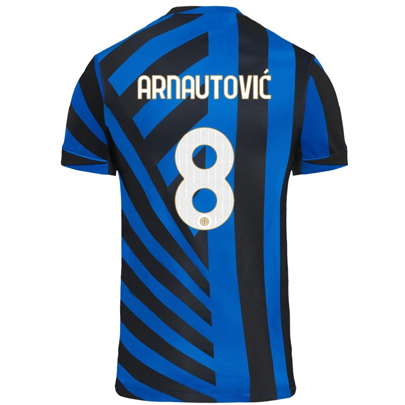 Danxen Kinder Marko Arnautovic #8 Blau Schwarz Heimtrikot Trikot 2024/25 T-Shirt