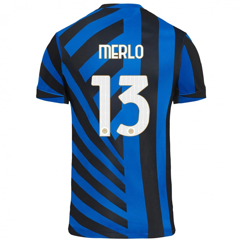 Danxen Kinder Beatrice Merlo #13 Blau Schwarz Heimtrikot Trikot 2024/25 T-Shirt