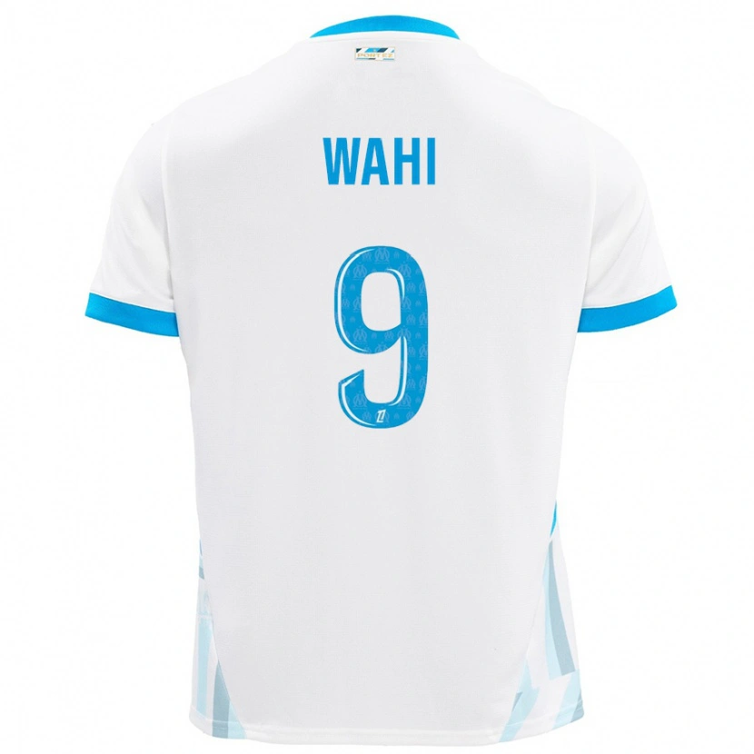 Danxen Kinder Elye Wahi #9 Weiß Himmelblau Heimtrikot Trikot 2024/25 T-Shirt