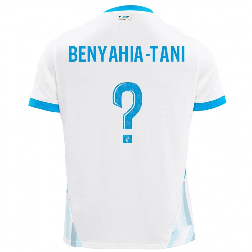 Danxen Kinder Aylan Benyahia-Tani #0 Weiß Himmelblau Heimtrikot Trikot 2024/25 T-Shirt