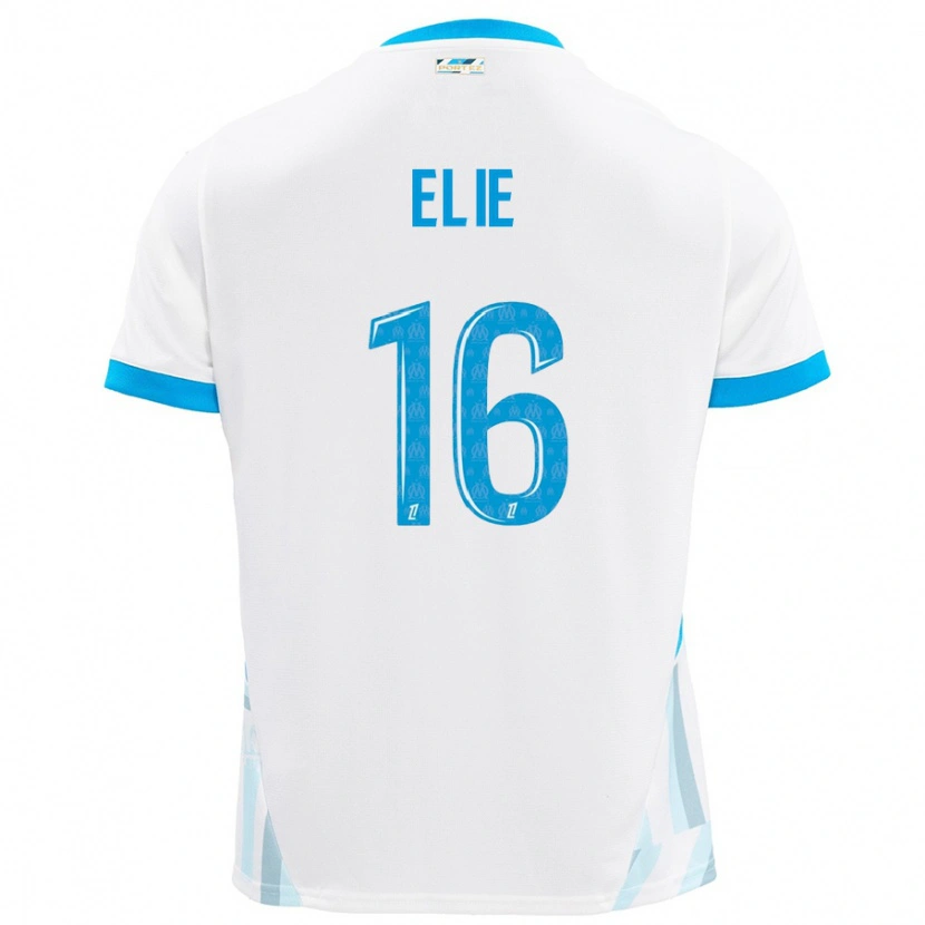 Danxen Kinder Anaïs Elie #16 Weiß Himmelblau Heimtrikot Trikot 2024/25 T-Shirt