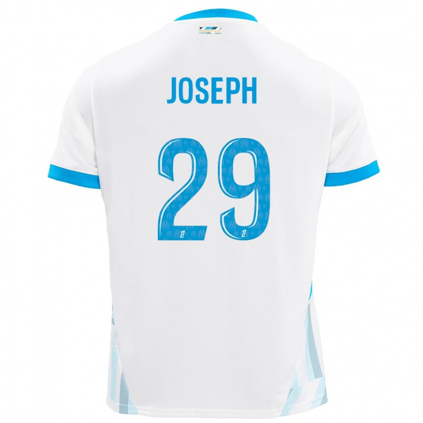 Danxen Kinder Darlina Joseph #29 Weiß Himmelblau Heimtrikot Trikot 2024/25 T-Shirt