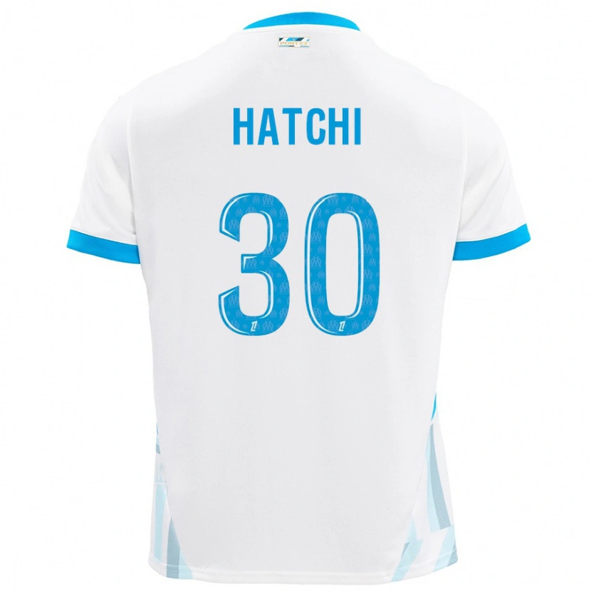 Danxen Kinder Anaïs Hatchi #30 Weiß Himmelblau Heimtrikot Trikot 2024/25 T-Shirt