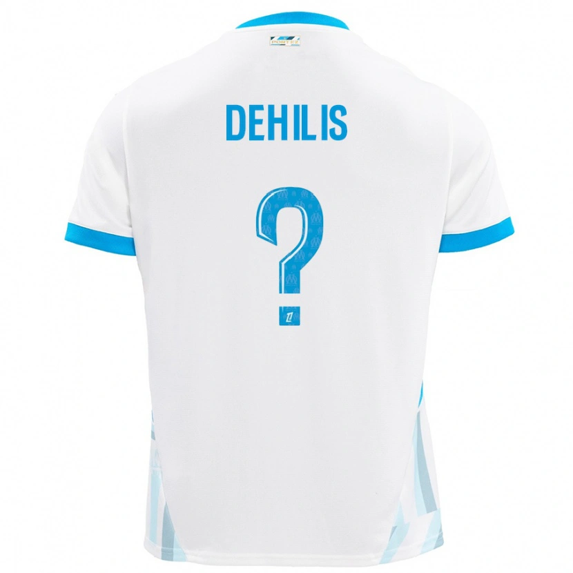 Danxen Kinder Rayan Dehilis #0 Weiß Himmelblau Heimtrikot Trikot 2024/25 T-Shirt