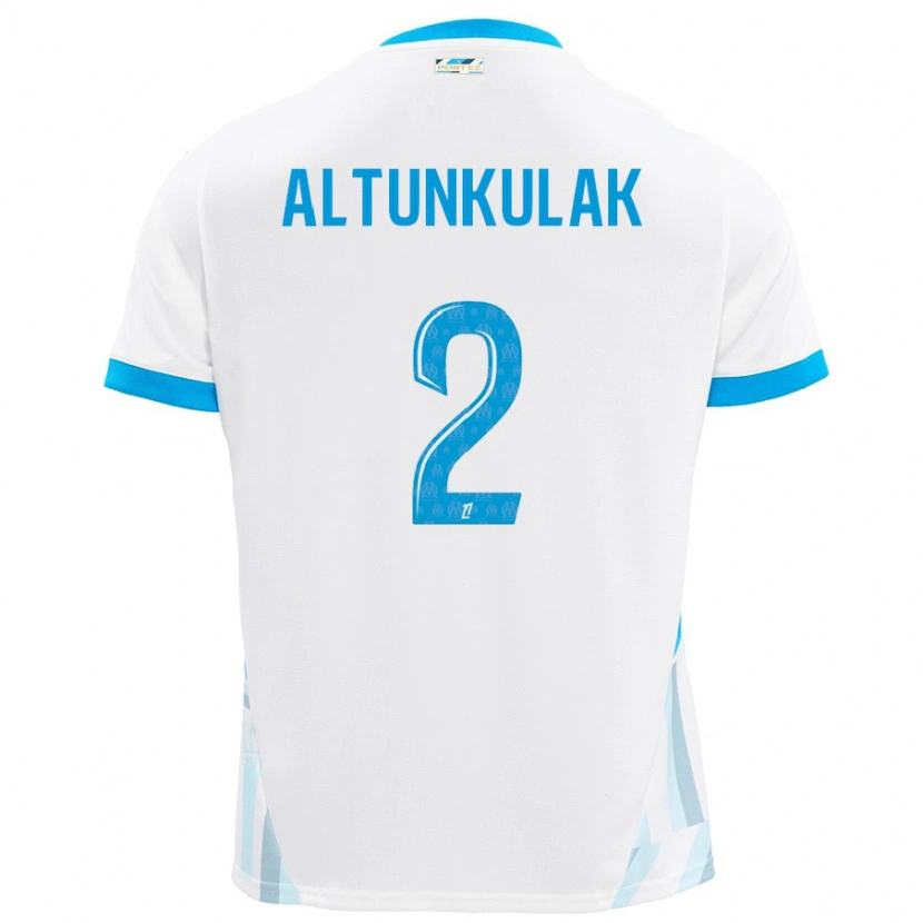 Danxen Kinder Selen Altunkulak #2 Weiß Himmelblau Heimtrikot Trikot 2024/25 T-Shirt