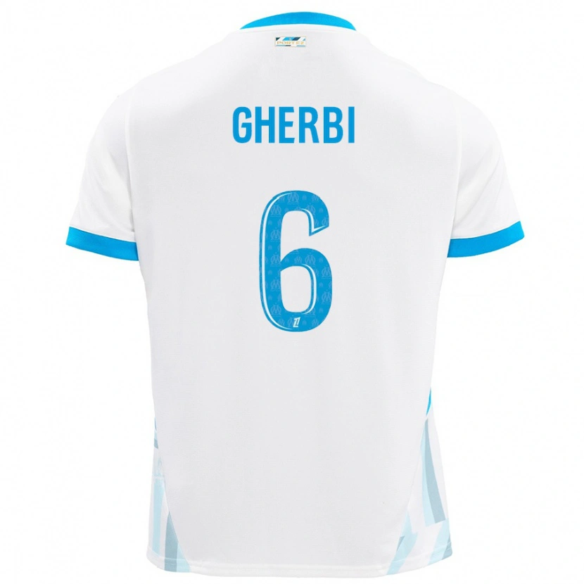 Danxen Kinder Candice Gherbi #6 Weiß Himmelblau Heimtrikot Trikot 2024/25 T-Shirt