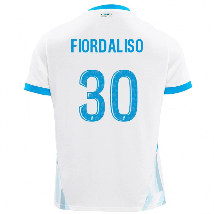 Danxen Kinder Thelma Fiordaliso #30 Weiß Himmelblau Heimtrikot Trikot 2024/25 T-Shirt