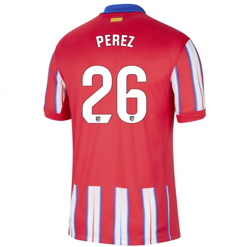 Danxen Kinder Xenia Perez #26 Rot Weiß Blau Heimtrikot Trikot 2024/25 T-Shirt