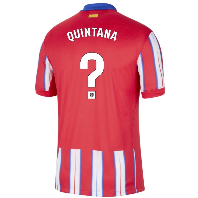 Danxen Kinder Nacho Quintana #0 Rot Weiß Blau Heimtrikot Trikot 2024/25 T-Shirt