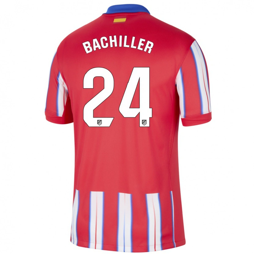 Danxen Kinder Iker Bachiller #24 Rot Weiß Blau Heimtrikot Trikot 2024/25 T-Shirt