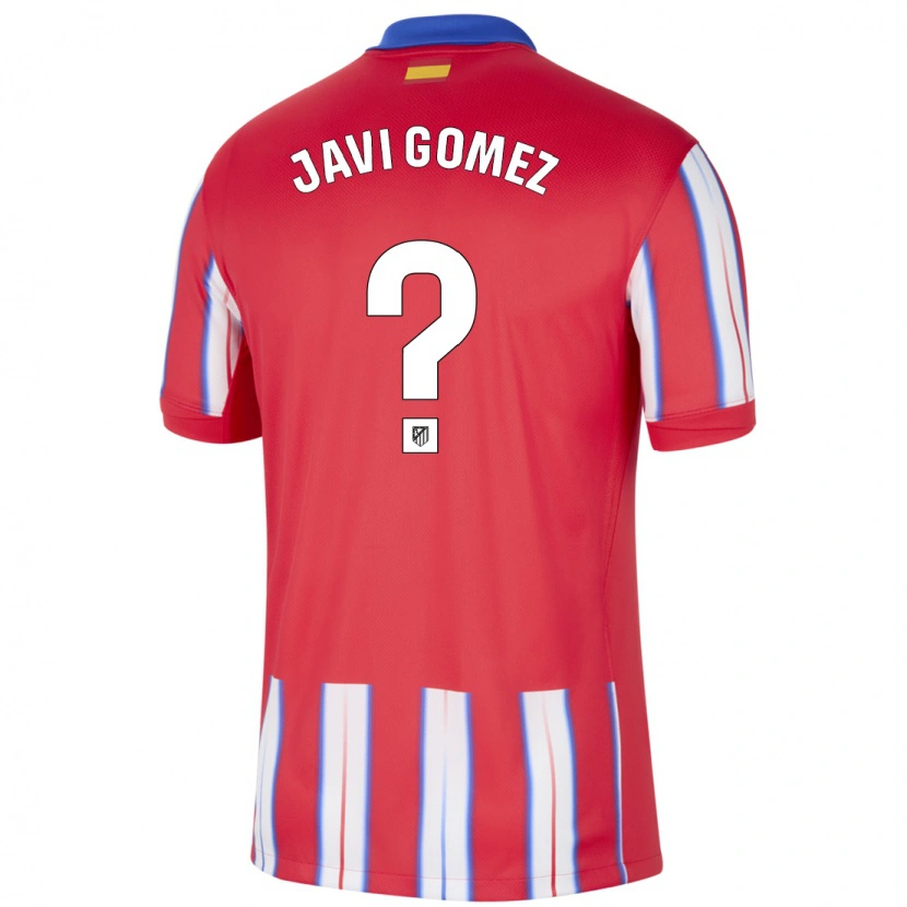 Danxen Kinder Javi Gomez #0 Rot Weiß Blau Heimtrikot Trikot 2024/25 T-Shirt