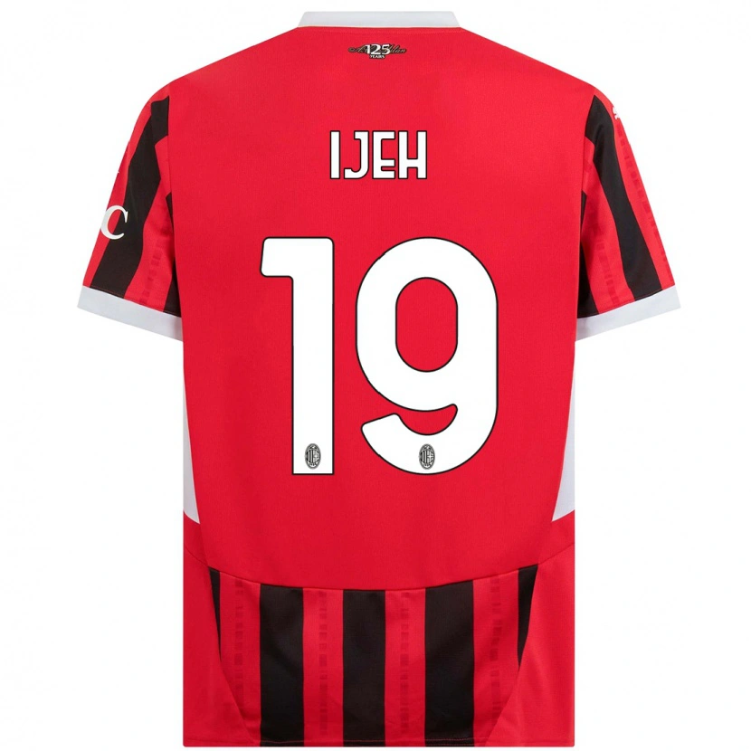 Danxen Kinder Evelyn Ijeh #19 Rot Schwarz Heimtrikot Trikot 2024/25 T-Shirt