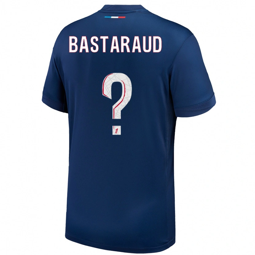 Danxen Kinder Yanis Bastaraud #0 Marineblau Weiß Heimtrikot Trikot 2024/25 T-Shirt