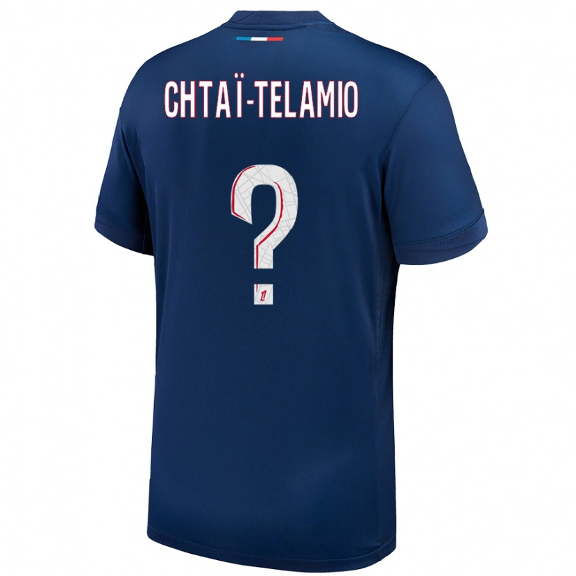 Danxen Kinder Zayon Chtaï-Telamio #0 Marineblau Weiß Heimtrikot Trikot 2024/25 T-Shirt