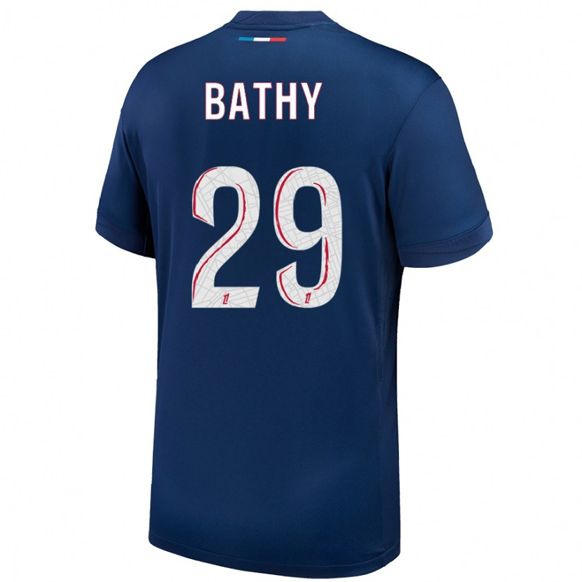 Danxen Kinder Griedge Mbock Bathy #29 Marineblau Weiß Heimtrikot Trikot 2024/25 T-Shirt