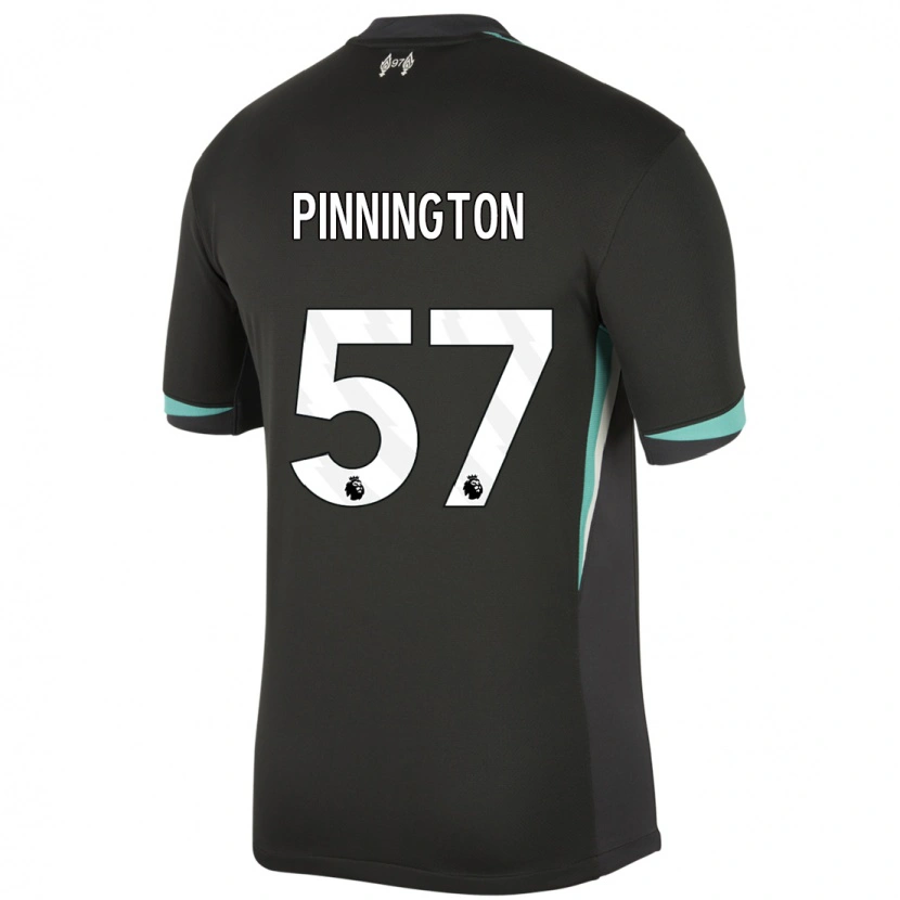 Danxen Kinder Carter Pinnington #57 Schwarz Anthrazitweiß Auswärtstrikot Trikot 2024/25 T-Shirt