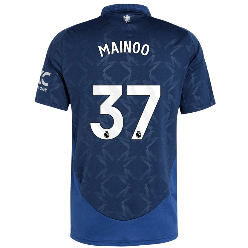 Danxen Kinder Kobbie Mainoo #37 Indigo Auswärtstrikot Trikot 2024/25 T-Shirt