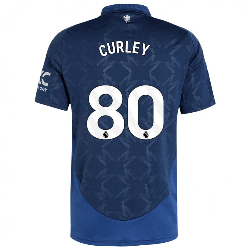Danxen Kinder Ruben Curley #80 Indigo Auswärtstrikot Trikot 2024/25 T-Shirt
