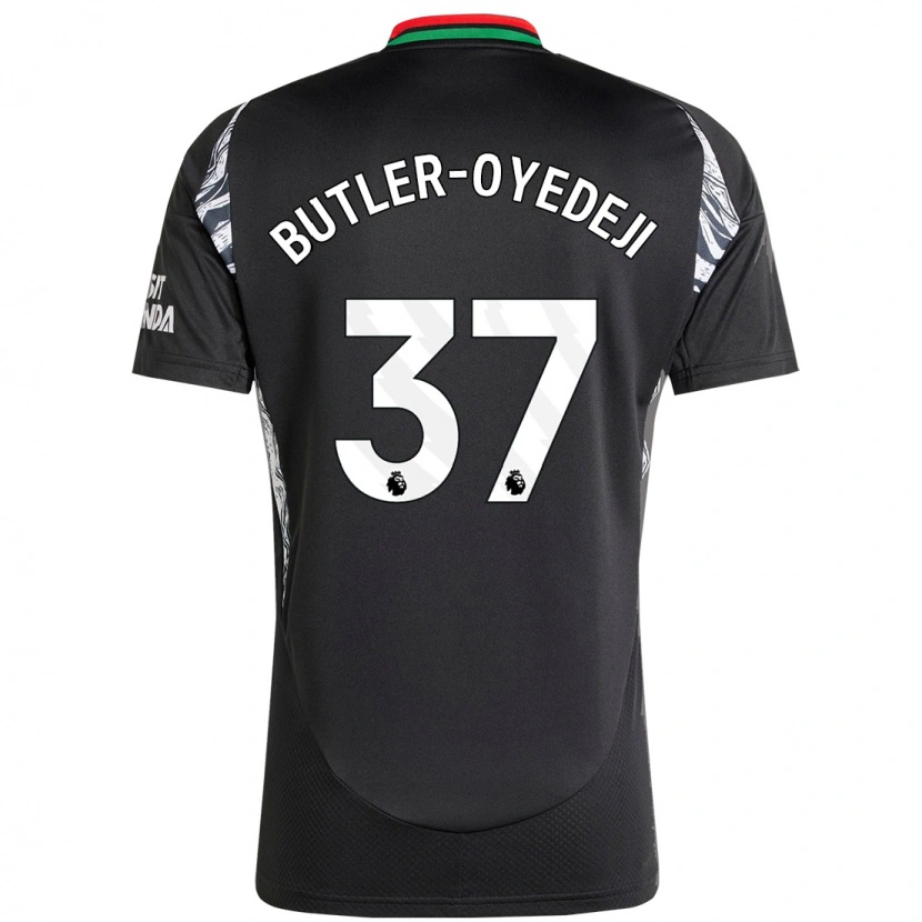 Danxen Kinder Nathan Butler-Oyedeji #37 Schwarz Auswärtstrikot Trikot 2024/25 T-Shirt