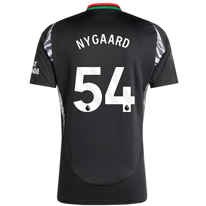 Danxen Kinder Lucas Nygaard #54 Schwarz Auswärtstrikot Trikot 2024/25 T-Shirt