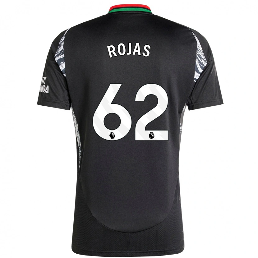 Danxen Kinder Alexei Rojas #62 Schwarz Auswärtstrikot Trikot 2024/25 T-Shirt