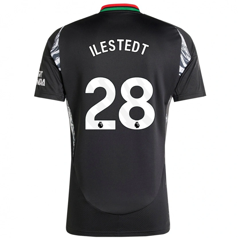 Danxen Kinder Amanda Ilestedt #28 Schwarz Auswärtstrikot Trikot 2024/25 T-Shirt